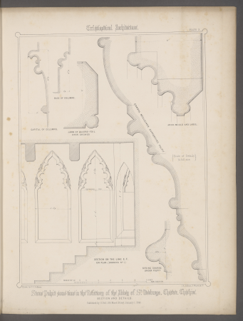 Examples of antient pulpits existing in England: selected and drawn form sketches and measurement taken on the spot, with descriptive letter-press, Francis Thomas Dollman