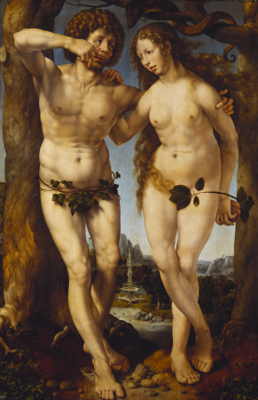 Adam and Eve, Jan Gossaert, circa 1520