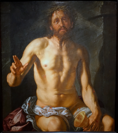 Man of Sorrows with a Chalice (Christ as Redeemer), Hendrik Goltzius, 1614