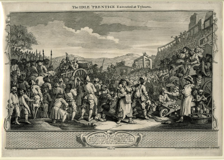 The Idle 'Prentice Executed at Tyburn, William Hogarth, 1747