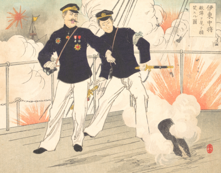 Ito Chujo tekidan o mite shi warau suru zu, Toshikata Mizuno, circa 1894