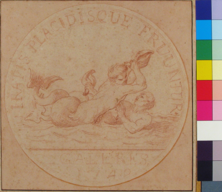 Design for a Token: Galères, 1740, Edmé Bouchardon