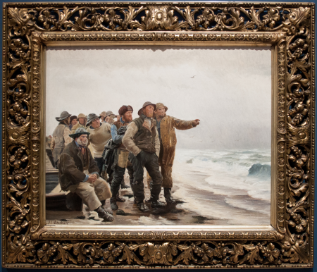 Will he round the point?, Michael Peter Ancher, circa 1880