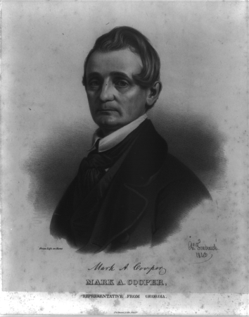 Mark A. Cooper, representative from Georgia LCCN2003655015, Charles Fenderich, 1843