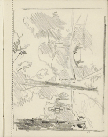 Straat langs een gracht, RP-T-1998-71-27(R), Cornelis Vreedenburgh, between 1890 and 1946