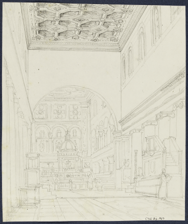 Vue intérieure d'une église italienne, CSR AG 140