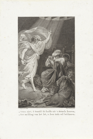 Daniël in de leeuwenkuil, RP-P-1904-2922, Reinier Vinkeles, between 1771 and 1816