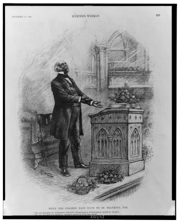 What the colored race have to be thankful for - Th. Nast. LCCN2001695528, Thomas Nast, 1886