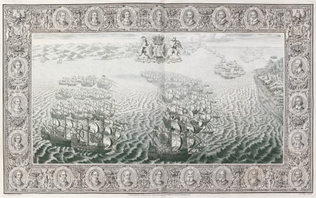 The Tapestry Hangings of the House of Lords Representing the Several Engagements Between the English and Spanish Fleets..., Hendrick Cornelisz Vroom, 1739