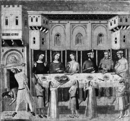 The Feast of Herod and the Beheading of the Baptist, Giovanni Baronzio, circa 1330–35