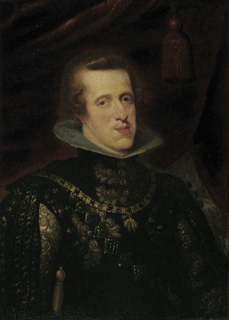 Portrait "Philip IV of Spain" on linen, copy after Peter Paul Rubens by a Dutch master, 17th century, between 1600 and 1700