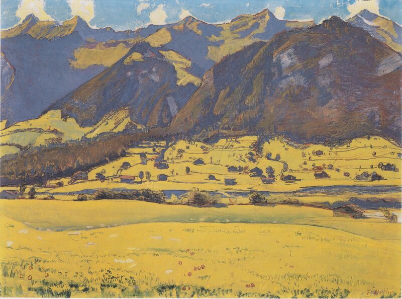 View of the Fromberghorn from Reichenbach, Ferdinand Hodler, 1903