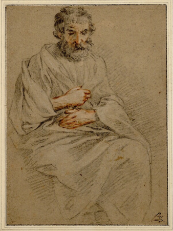 Saint Felix of Cantalice, Jean-Antoine Watteau, between 1704 and 1721