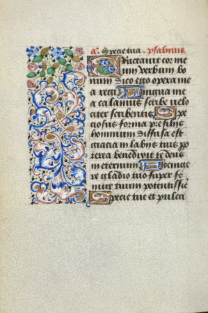 Folio 035v from the Book of Hours of Simon de Varie - KB 74 G37, 1455