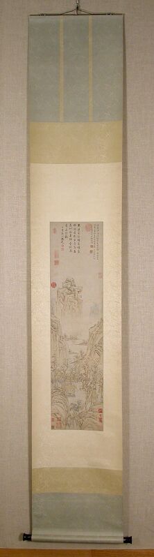 Lu Zhi, Ming Dynasty, chrysanthemum planting scroll, Lu Zhi