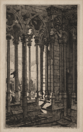 Etchings of Paris: The Gallery of Notre Dame, 1853
