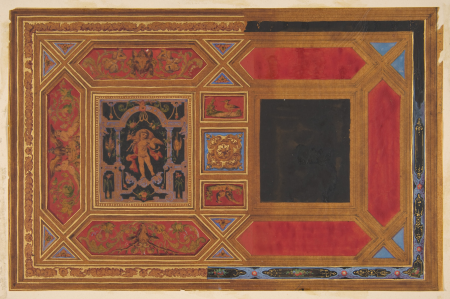 Design for a ceiling painted with grotesque motifs, Jules Lachaise