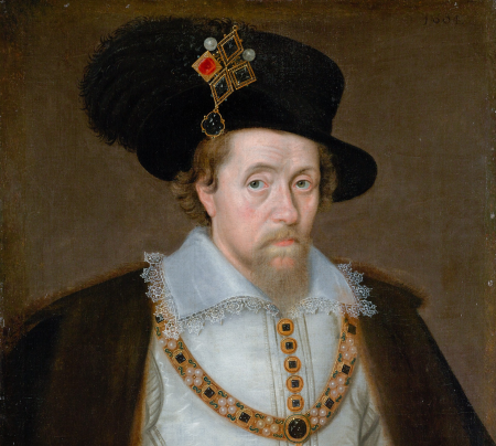 James VI and I, 1566 - 1625. King of Scotland 1567 - 1625. King of England and Ireland 1603 - 1625, John de Critz, 1604