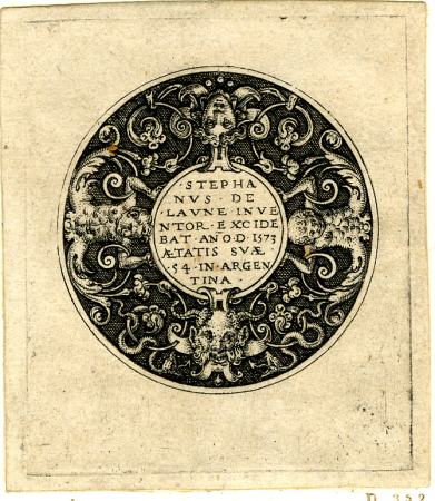 Print, frontispiece, Étienne Delaune, 1573