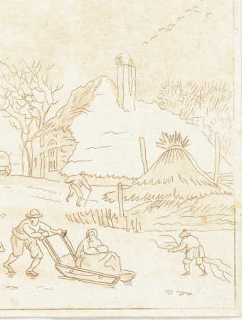 Winterlandschap met ijsvermaak, RP-P-BI-4090, between 1778 and 1838