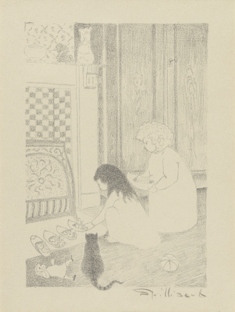 The eve of Saint Nicholas. Clogs in front of the hearth, Léon Spilliaert, 1918