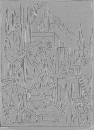 Study for The Monkey and the Leopard, Gustave Moreau