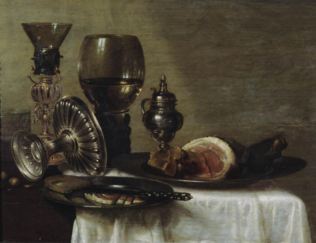 Breakfast with Ham, Willem Claesz. Heda, 1638