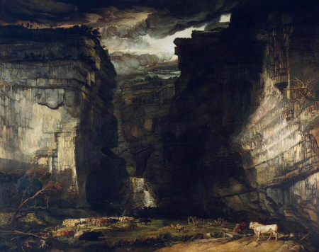 Gordale Scar (A View of Gordale, in the Manor of East Malham in Craven, Yorkshire, the Property of Lord Ribblesdale), James Ward, between 1812 and 1815