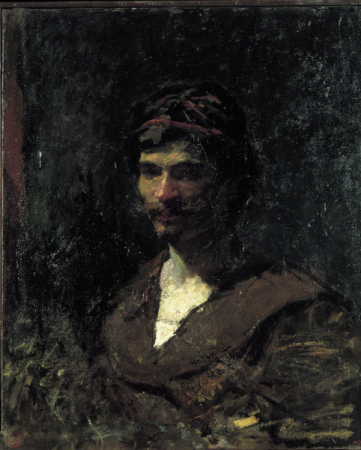 Bust of a Man. Allegory of Bacchus, Marià Fortuny Marsal, circa 1868