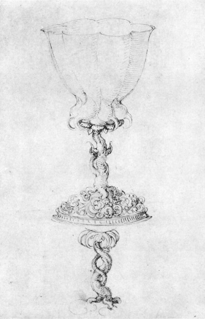 Design of a Goblet with a Variant of the Base, Albrecht Dürer, circa 1515