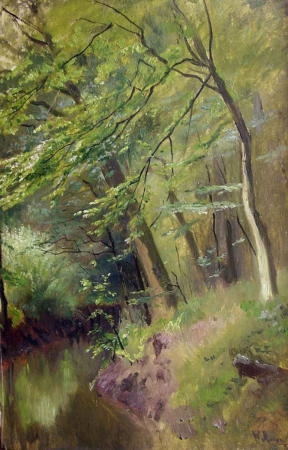 Forest clearing in spring, Walter Moras