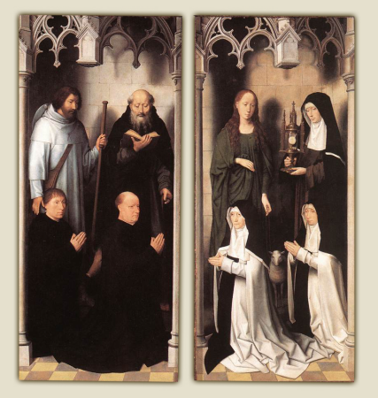 St John Altarpiece (closed), Hans Memling, between 1474 and 1479