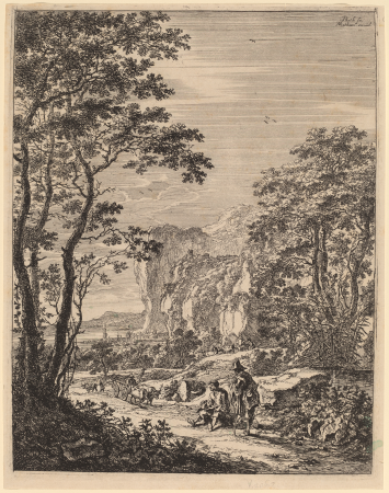 The Ox-Cart: View between Ancona and Sinigaglia, Jan Both, between 1644 and 1652