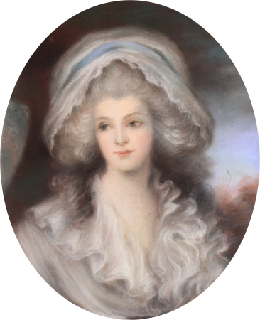 “Probable portrait of Delphine de Custine”, between 1780 and 1810