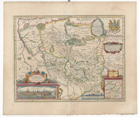 Atlas, or representation of the universal world and its parts, made in very ample and exact tables and descriptions, divided into two volumes. New edition..., 1633