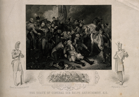 The fatal wounding of Sir Ralph Abercrombie at Alexandria, Thomas Stothard