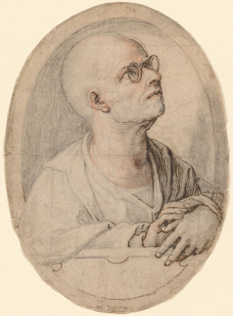 Head of a prophet, Stradanus, between 1533 and 1605