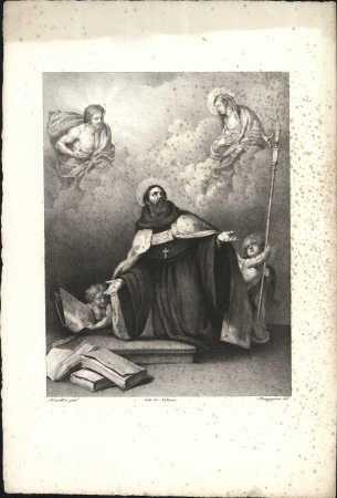 Sint Augustinus in extase, objectnr A 57745, Wilhelm Hendrik Franquinet, 1805 – 1847