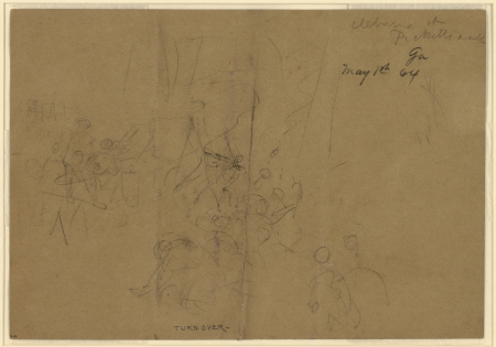 Cleburne at Picketts Mill. Ga. May 1st 64 LCCN2004661011, Alfred Waud, 1864