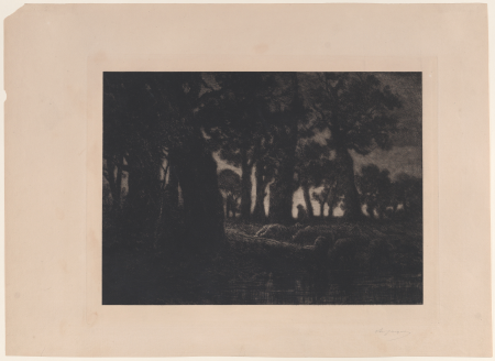 Forest Edge at Twilight, Charles Jacque, circa 1866