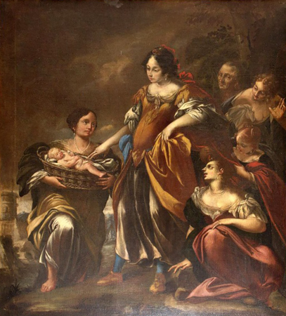 Moses saved from the waters, Giovanni Brunelli, between 1675 and 1699