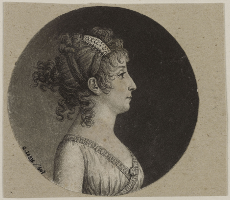Portrait d'une femme, fin XVIIIème siècledébut XIXème siècle, G.20815-607, between 1799 and 1815