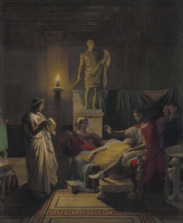 Virgil Reading from the Aeneid, Painted in 1864.