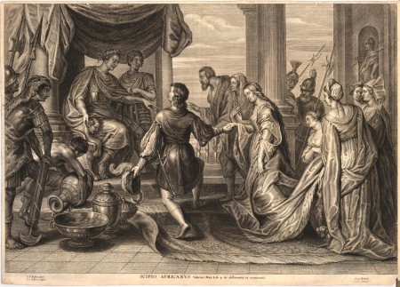 Scipio Africanus. Valerius Max: Lib.4. de abstinentia et continentia, between 1625 and 1659