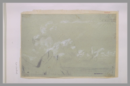 Chassériau - Vue de Capri, RF 24843, Recto, Théodore Chassériau