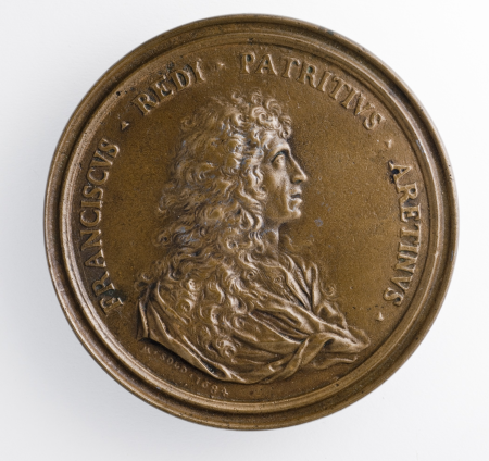 Medal of Francesco Redi: Minerva Unveiling Nature (image 1 of 2), Francesco Redi, 1684