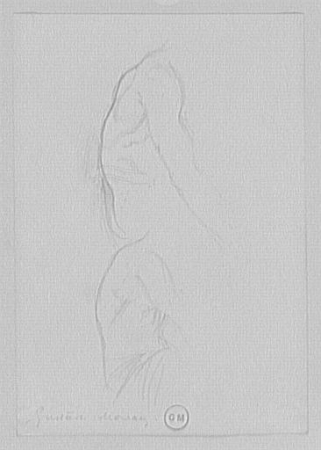 Two studies of the rounded back of one of the Argonauts, Gustave Moreau