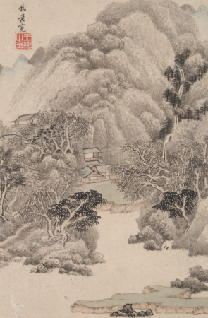 Landscape in the Style of Various Old Masters: In the Style of Fan Kuan, Wang Jian, 1669
