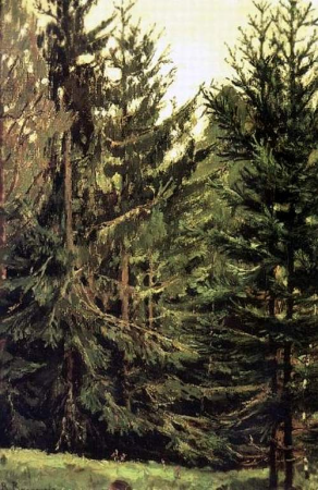 Edge of a spruce forest, Viktor Vasnetsov, 1881