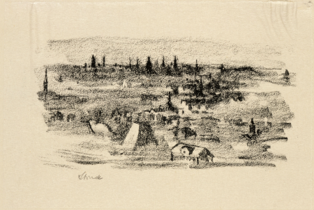 From Loschwitz V. From the folder “Early Spring in Loschwitz”, Hermann Struck, 1919